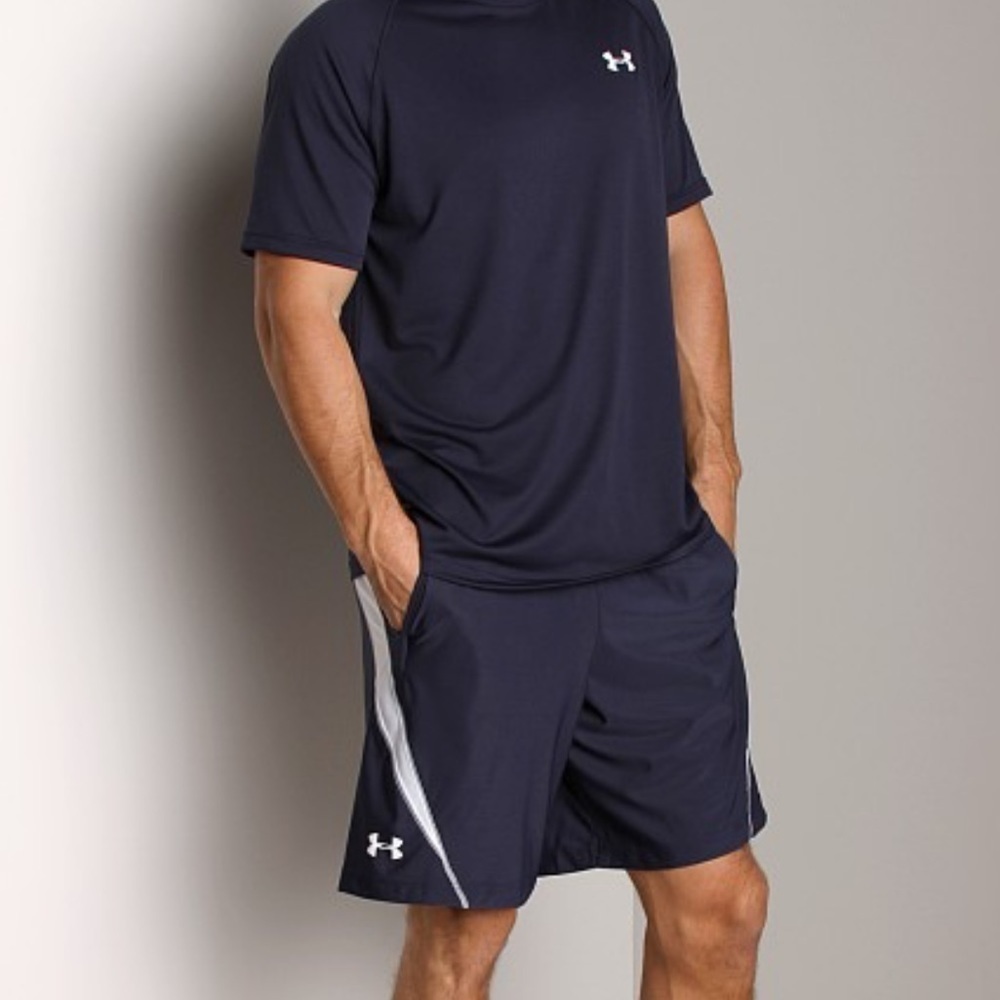 Under Armour Tracer Knit Shorts Navy Blue